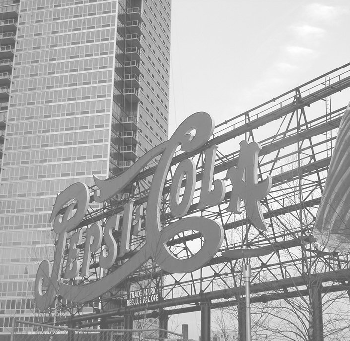Pepsi Cola sign outdoors