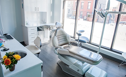 Comfortable dental treatment room