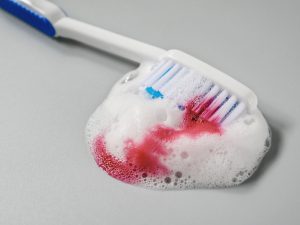 Toothpaste and blood