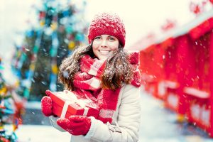 woman smiling